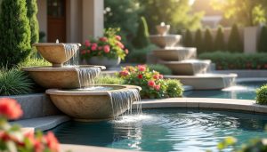 découvrez l'élégance intemporelle des fontaines en pierre naturelle, véritables cadeaux de luxe pour sublimer jardin ou intérieur. offrez un présent unique, synonyme de raffinement et de sérénité.