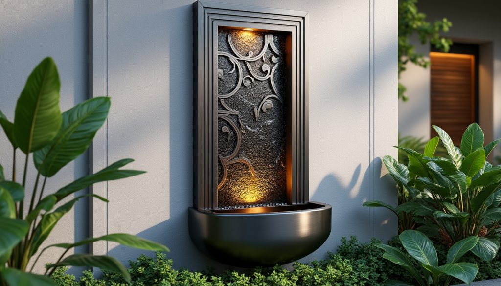 découvrez nos ferronneries contemporaines pour fontaines murales, alliant design moderne et savoir-faire artisanal. sublimez vos espaces extérieurs avec des créations uniques et élégantes en fer forgé.