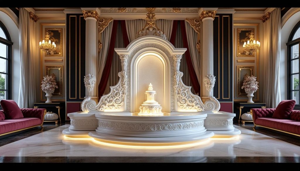 découvrez nos fontaines en marbre élégantes, idéales pour sublimer les salons haut de gamme avec une touche d’exception et de raffinement. design luxueux et qualité supérieure garantis.