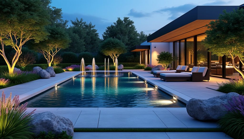 découvrez comment les paysagistes subliment votre espace extérieur avec des fontaines de piscines design, alliant esthétisme, modernité et détente pour un jardin unique.