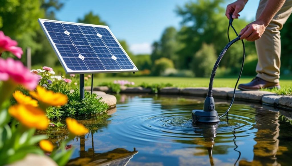 découvrez comment installer une pompe solaire pour bassin de jardin facilement et efficacement afin d'assurer une circulation d'eau écologique et économique.