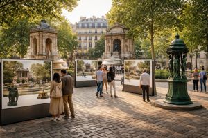 découvrez l'exposition urbaine unique mettant en lumière les fontaines historiques de paris et leur rôle dans le riche patrimoine culturel de la ville.