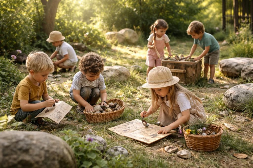 découvrez comment organiser une chasse aux trésors ludique et éducative pour les enfants en s'inspirant des pédagogies montessori et reggio, favorisant l'exploration et la créativité.